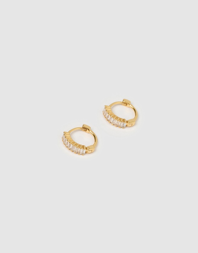 Arms Of Eve - Khloe Gold Earrings - Stone