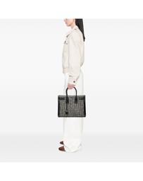Pre-Loved by Azura Reborn - Pre-Loved Small Tweed Houndstooth Sac De Jour Satchel