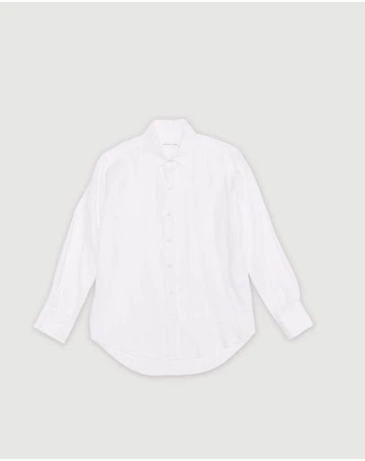 Revibe - Repaired Assembly Label Linen Long Sleeve Shirt