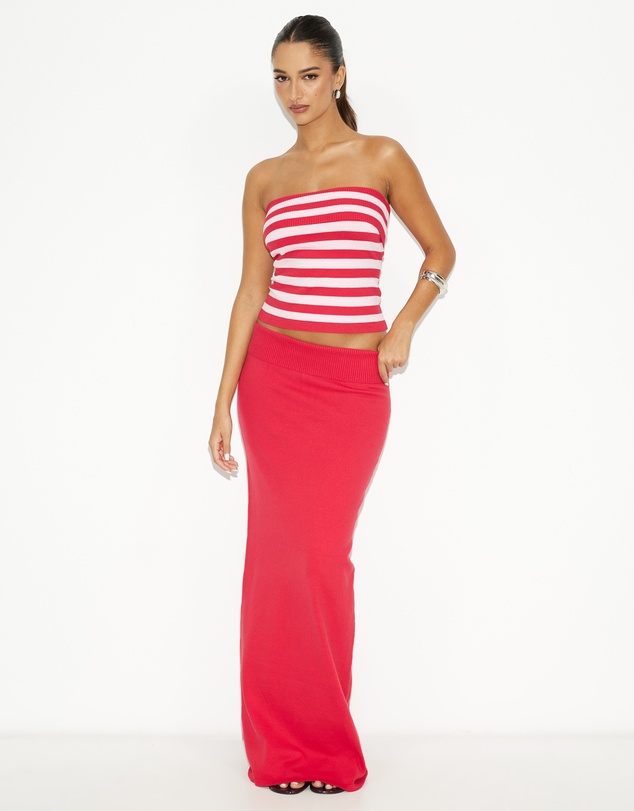 Dazie - Dew Strapless Knit Top