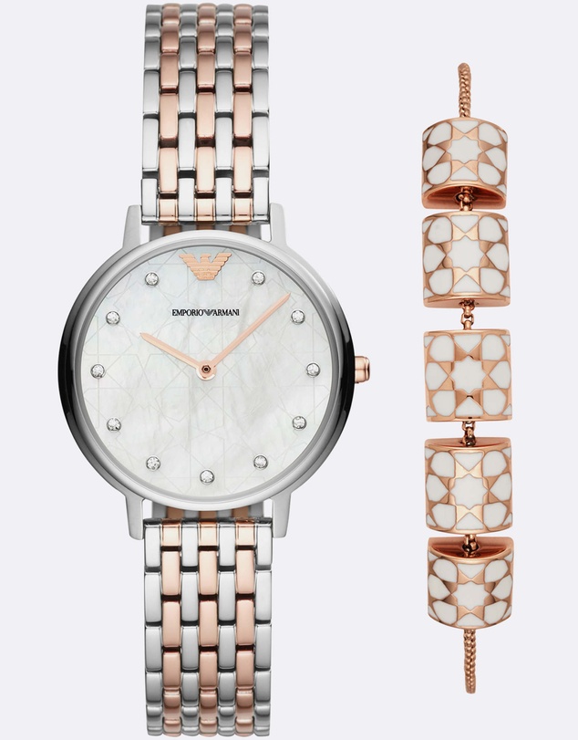 Emporio Armani - Two Tone Analogue Watch
