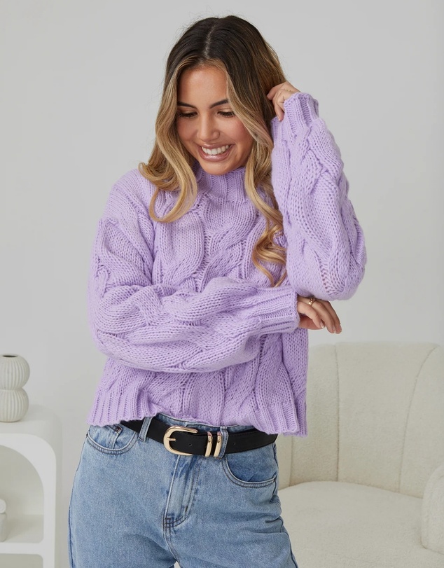Esther & Co - Hadi Knit - Lilac