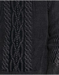 Belle & Bloom - Hudson Street Cable Garment Dyed Sweater