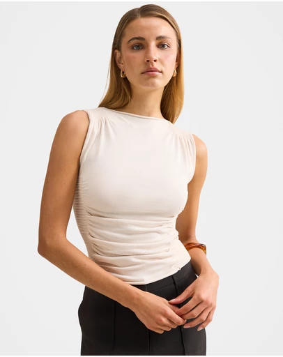 Forever New - Karlie Rib Detail Knitted Top