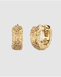 Elli Jewelry - Earrings Hoops 925 Sterling Silver Gold-Plated