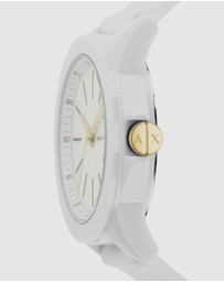 Armani Exchange - White Analogue Watch Set