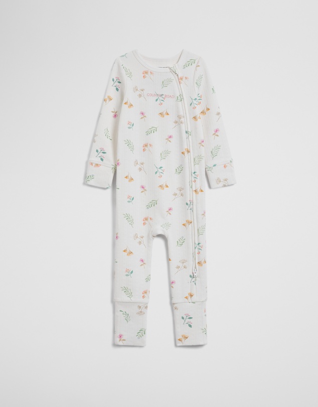 Country Road - Organically Grown Cotton Blend Pointelle Jumpsuit