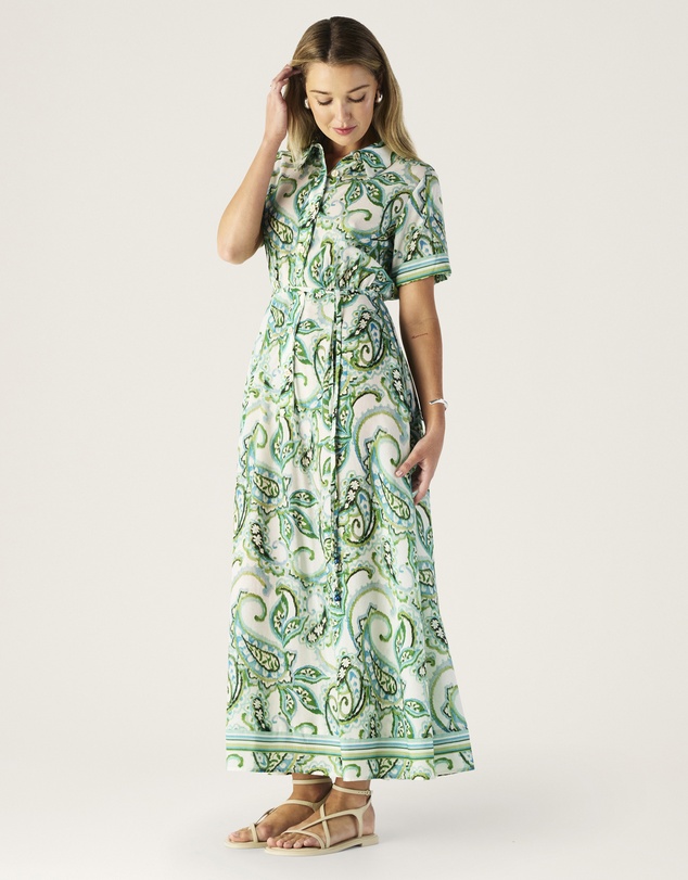 MOS The Label - Tara Print Shirt Dress