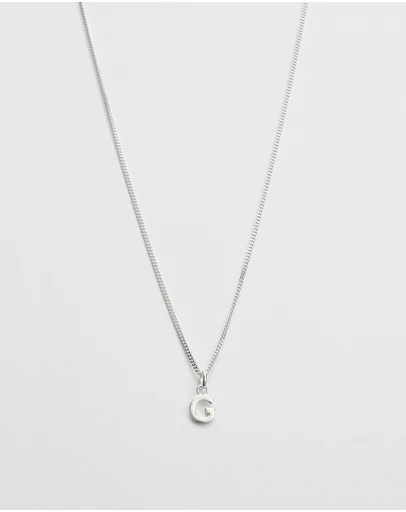 Kirstin Ash - G Outline Initial Necklace