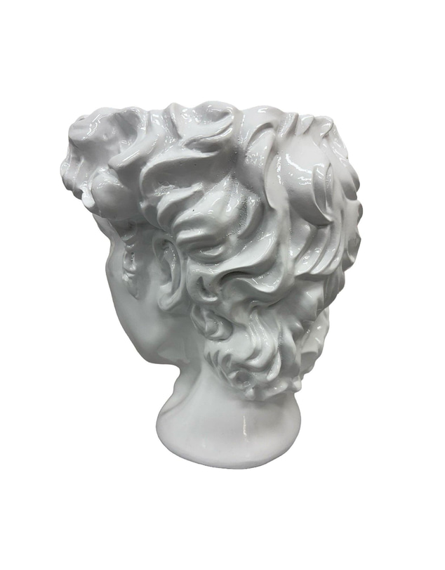 Urban Attitude - Urban Attitude David Head Planter - Matte White