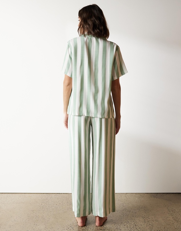 Atmos&Here - Ivy Linen Blend Stripe PJ Set