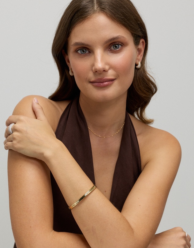 Michael Hill - Polished Hinge Bangle in 18kt Vermeil