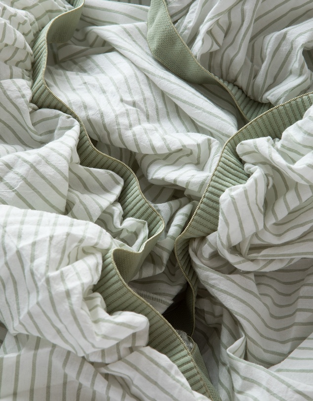 Sheet Society - Leo Washed Cotton Stripe Full Sheet Set