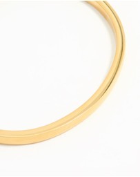 Lovisa - Waterproof Gold Plated Stainless Steel Solid Hinge Bangle