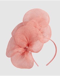 Max Alexander - Large Lilly Coral Flower Fascinator