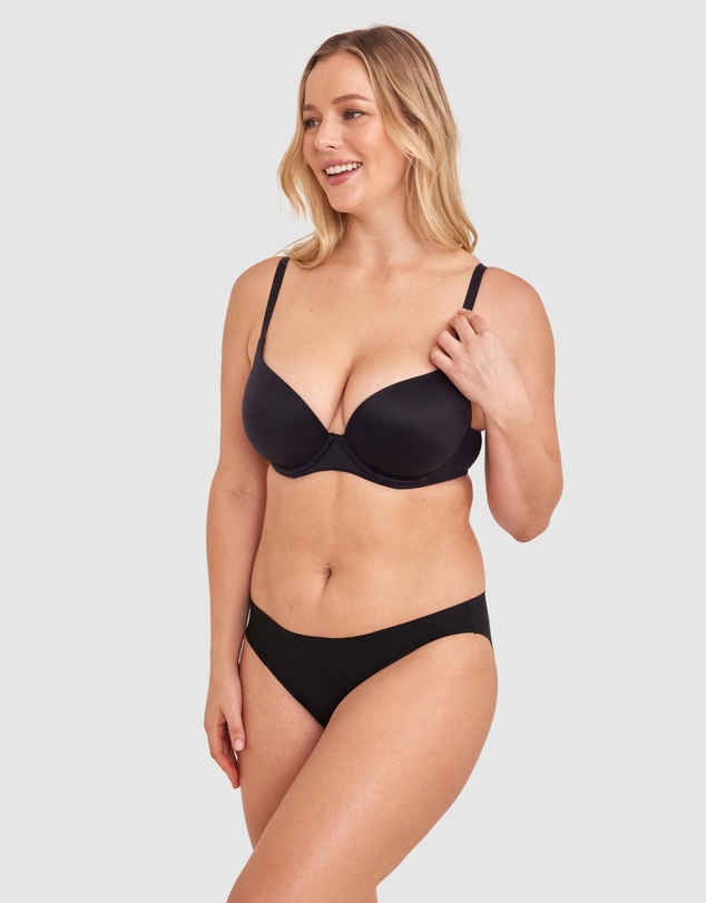 Bras N Things - Smooth Comfort Bikini Cut Knicker - Black