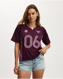 Cotton On - The Cropped Boxy Sports Jersey Tee