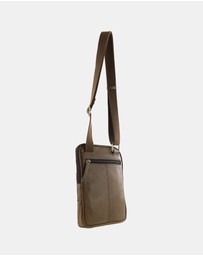 Pierre Cardin - Pierre Cardin Men's Leather Casual Crossbody Bag