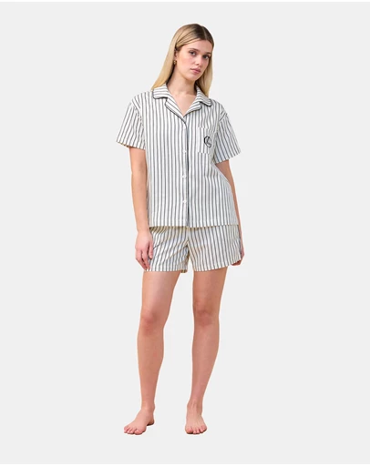 Gingerlilly - Poppy Stripe Short PJ Set