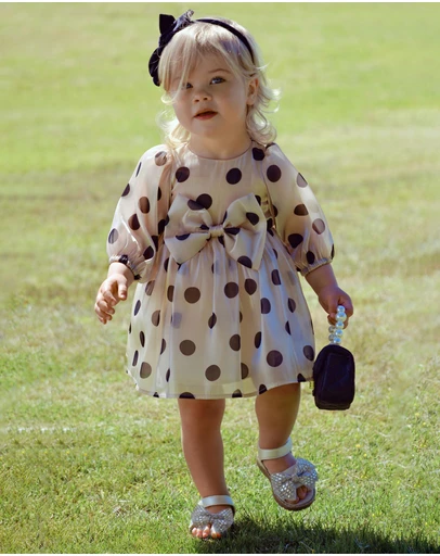 Bardot Junior - Wednesday Organza Spot Dress - Babies-Kids