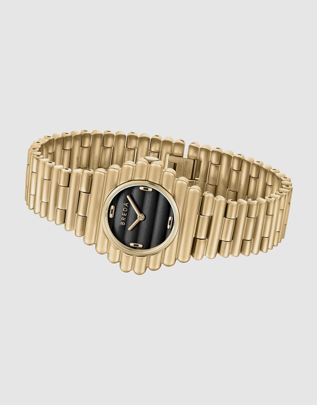 Breda - Coda Gold and Metal Bracelet Watch, 32MM