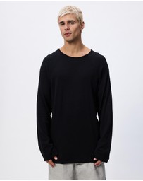 Surrounded By Ghosts - The Nadorite Rib Knit Raglan Long Sleeve T-Shirt