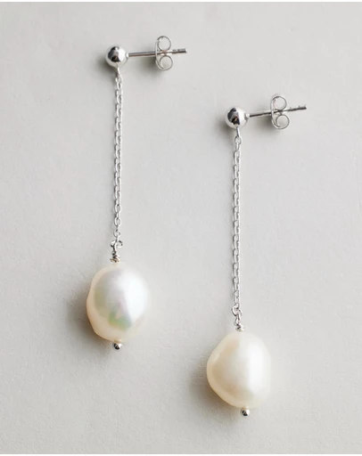 EL&RO Jewellery - Iris Pearl Drop Earrings