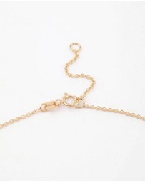 Lovisa - Gold Plated Sterling Silver Round Cubic Zirconia Dainty Necklace