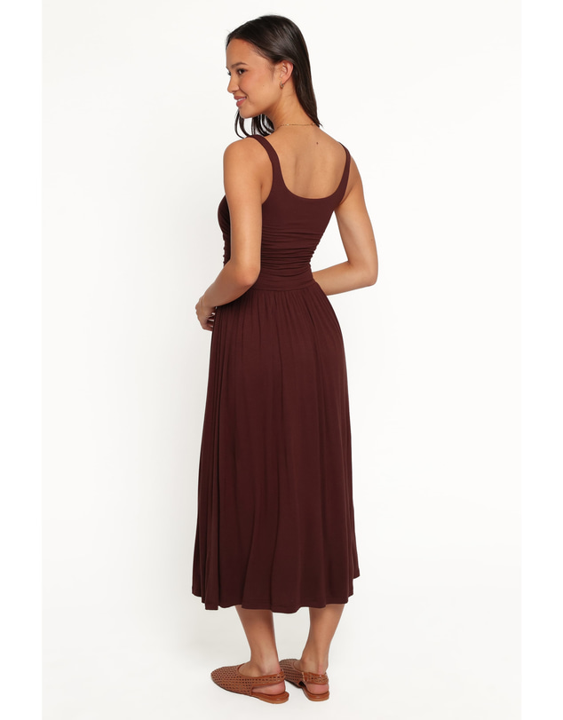 Petal & Pup - Loxley Midi Dress - Brown