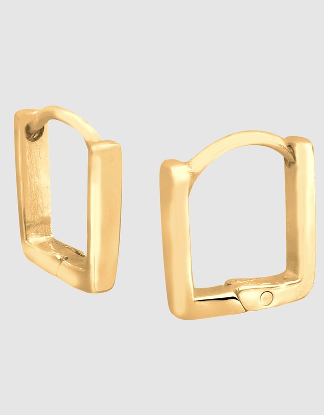 Elli Jewelry - Hoop Earrings in Gold-Plated 925 Silver