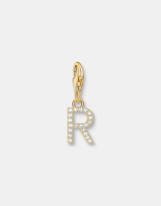 THOMAS SABO - Charm Pendant Letter R Gold Plated