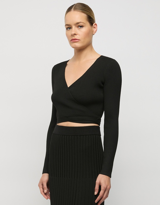 FRIEND of AUDREY - Cassia Multi-Wrap Knit Top