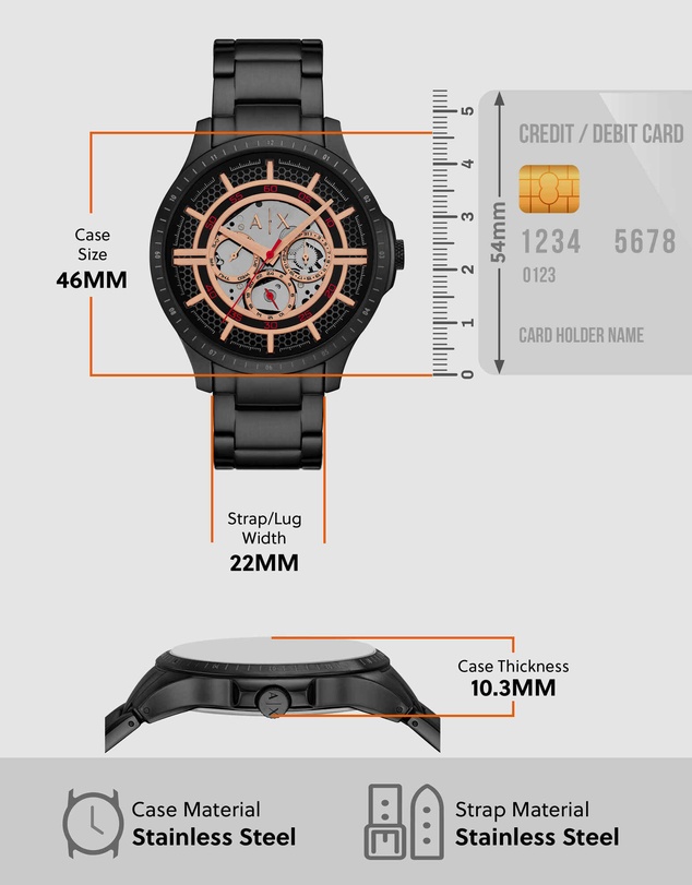 Armani Exchange - Black Chronograph Watch