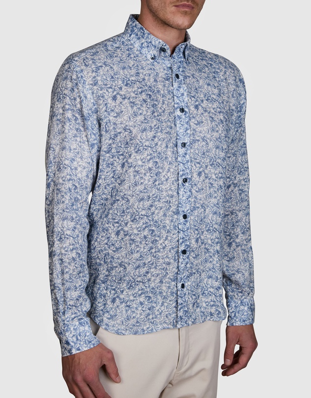 Abelard - Fiori Linen Classic Fit Shirt