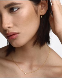 SAINT VALENTINE - Mini Heart Hoops - Gold