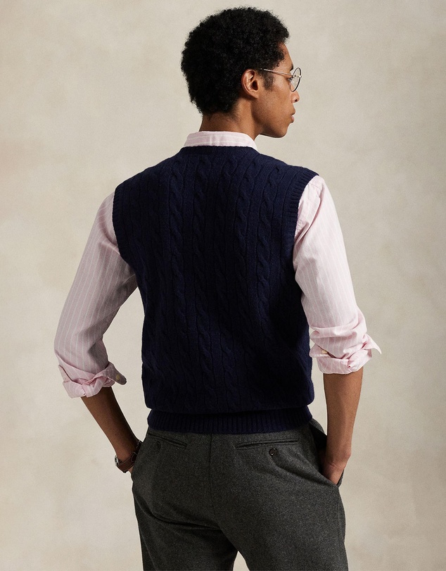 Polo Ralph Lauren - ICONIC EXCLUSIVE - Cable-Knit Wool-Cashmere Sweater Vest