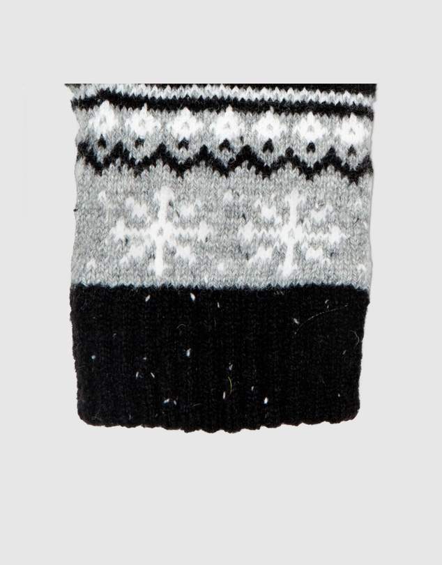 DENTS - Fair Isle Jacquard Knitted Gloves