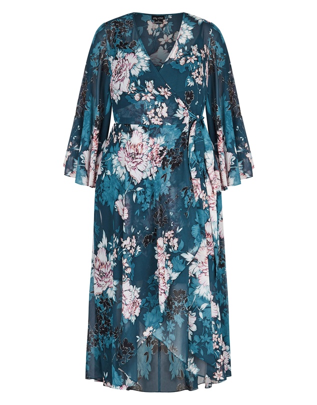 City Chic - Jade Blossom Maxi Dress
