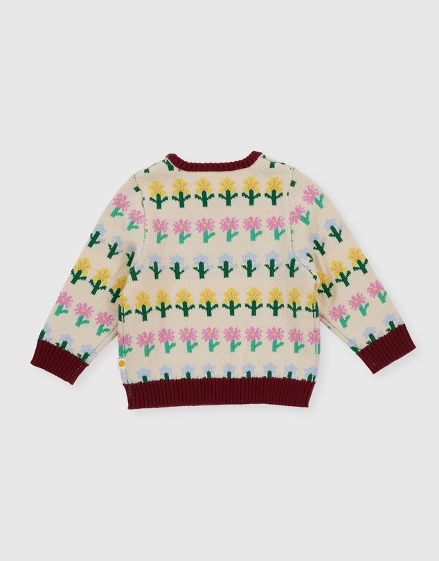 Goldie + Ace - Flower Garden Knit Jumper - Babies-Kids