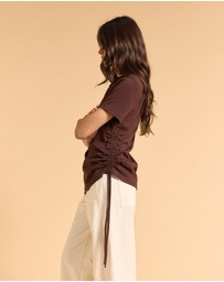 MVN - Rouched Side Tee