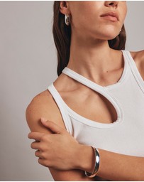 Michael Hill - 10mm Solid Round Bangle in Sterling Silver