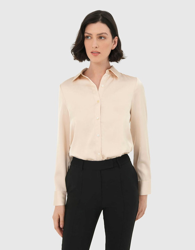 Forcast - Leon Loose Fit Satin Blouse