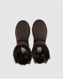 EVERAU - EverAU Ugg Mini Back Bow Sheepskin Upper UGG Boots