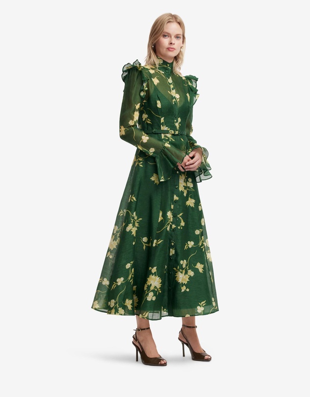LEO LIN - Katrina Butterfly Sleeve Midi Dress