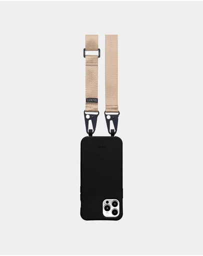 LOUVE COLLECTION - Le Café Noir Phone Case + Latte Love Lanyard