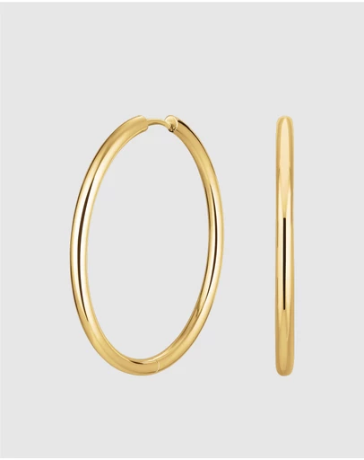 Rosefield - Fine Big Gold-Tone Hoops