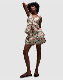 TOPSHOP - Co Ord Tomato Vine Pull On Shorts