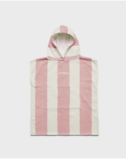 Crywolf - HOODED TOWEL Blush Stripe