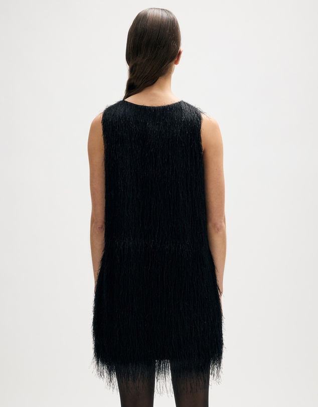 Minima Esenciales - Aila Textured Scoop Mini Dress