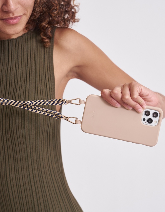 LOUVE COLLECTION - Desert Sand Phone Case + Summer in Santorini Strap